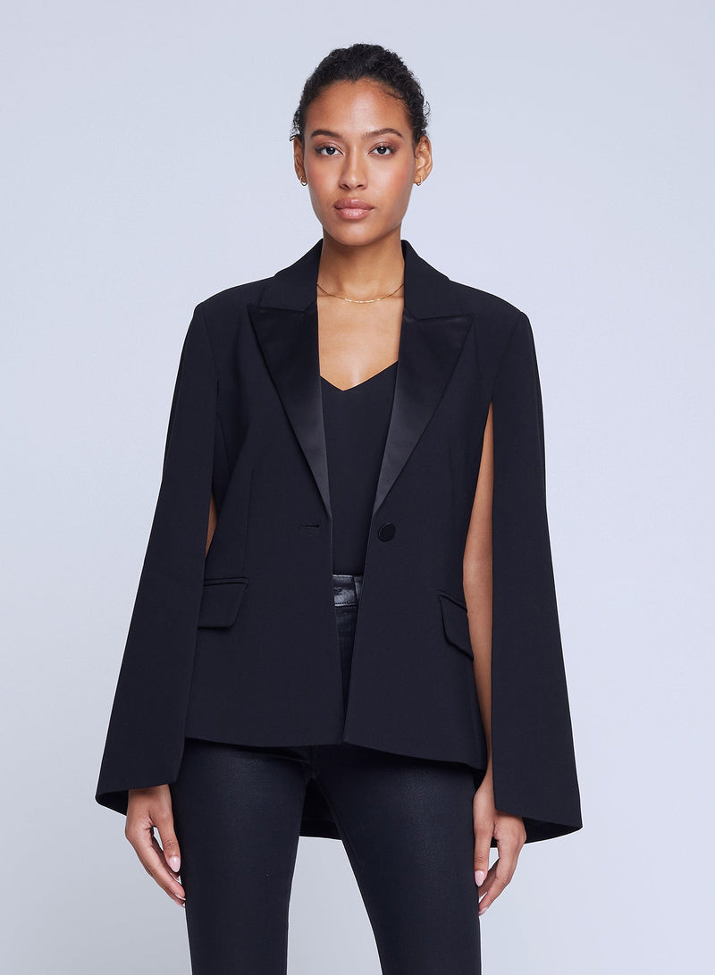 Christina Satin Cape by L&
