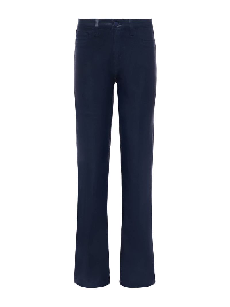 Clayton Coated Wide-Leg Jean Deep Midnight Coated-L&