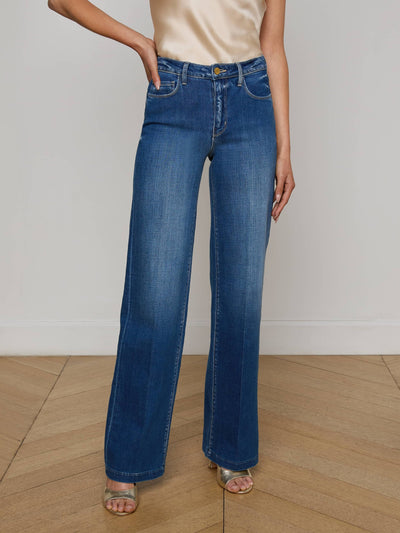 Clayton Wide-Leg Jean Kaplan-L'Agence-Tocca Finita
