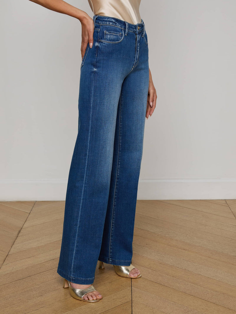 Clayton Wide-Leg Jean Kaplan-L&