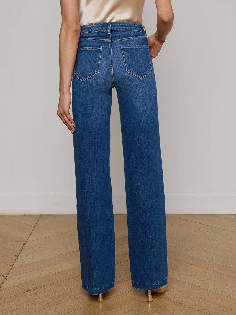 Clayton Wide-Leg Jean Kaplan-L&