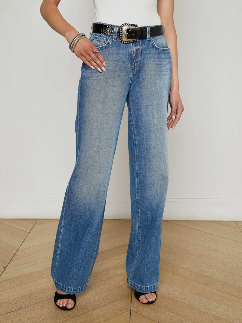 Clayton Wide-Leg Jean Woodrow-L&