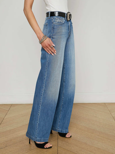 Clayton Wide-Leg Jean Woodrow-L'Agence-Tocca Finita