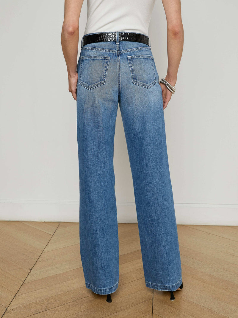 Clayton Wide-Leg Jean Woodrow-L&
