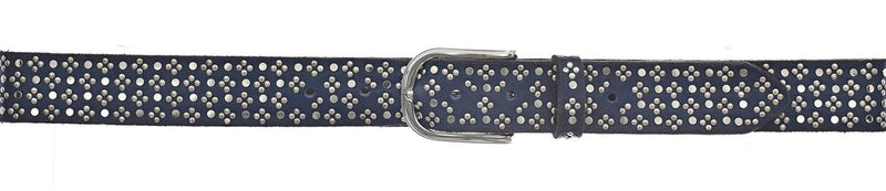 Clover Studded Belt Navy-B Belts-Tocca Finita