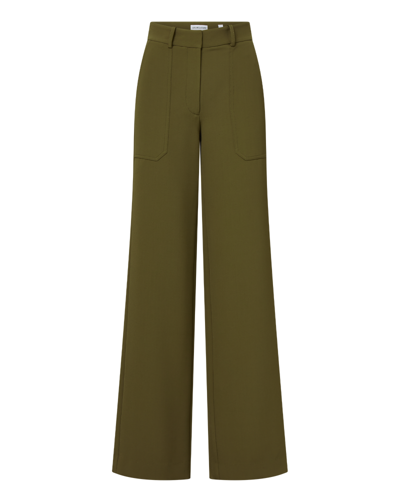 Cole Wide-Leg Pant Cypress-Veronica Beard-Tocca Finita