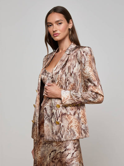 Colin Silk Blazer Western Snake-L'Agence-Tocca Finita