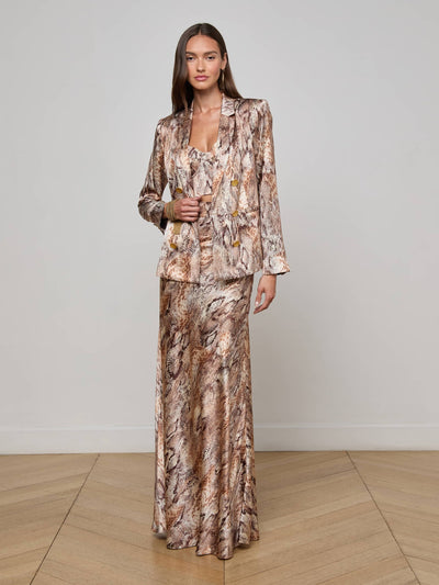 Colin Silk Blazer Western Snake-L'Agence-Tocca Finita