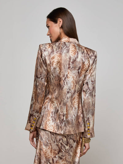 Colin Silk Blazer Western Snake-L'Agence-Tocca Finita