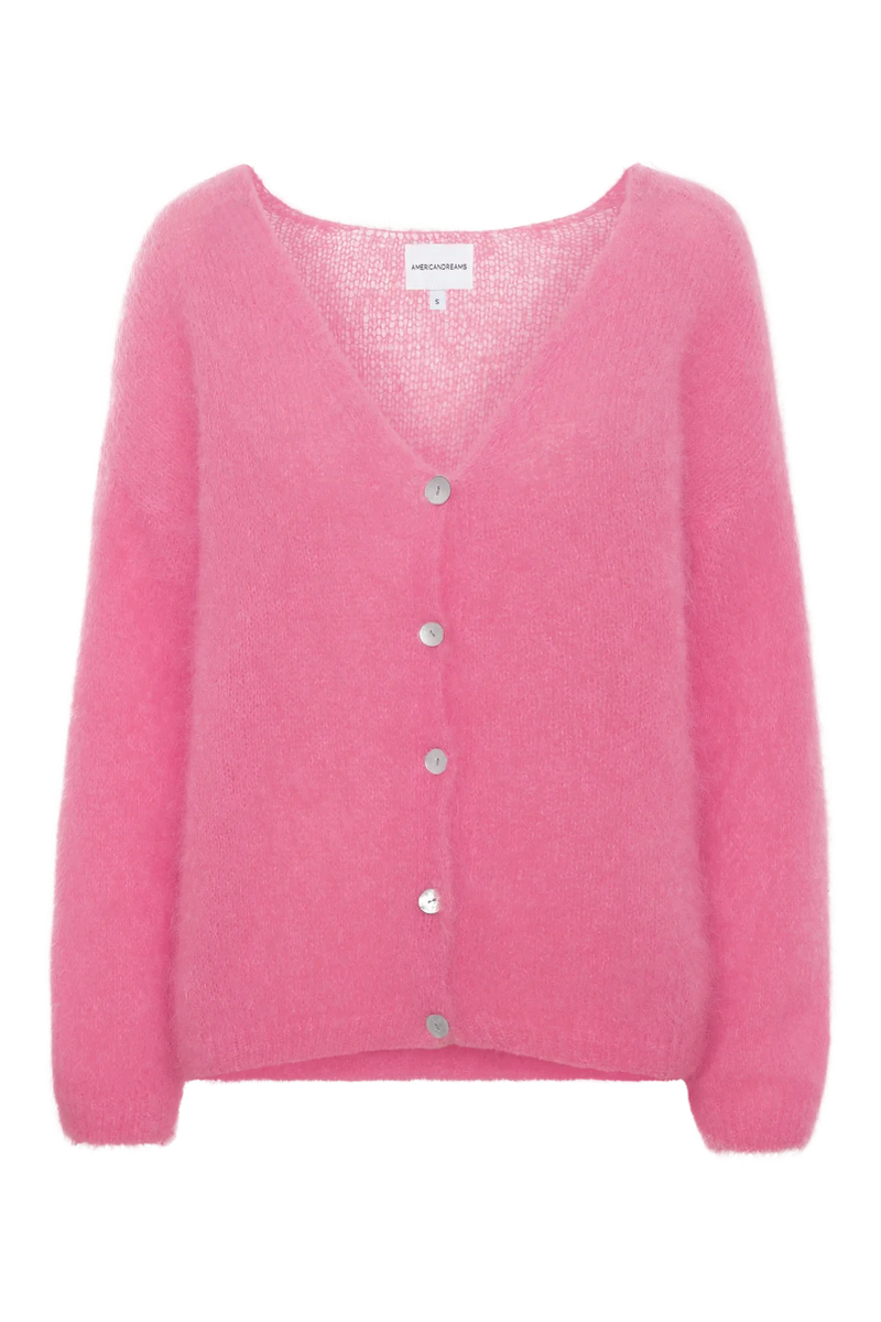Cornelia Knit Cardigan Pink-American Dreams-Tocca Finita