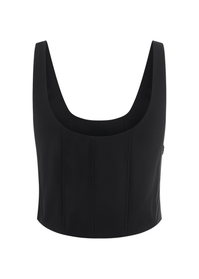 Corset With Pearl Details Black-Riani-Tocca Finita