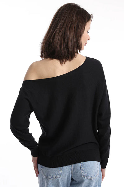 Cotton Cashmere Off The Shoulder Top-Mini Rose-Tocca Finita