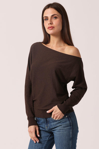 Cotton Cashmere Off The Shoulder Top-Mini Rose-Tocca Finita