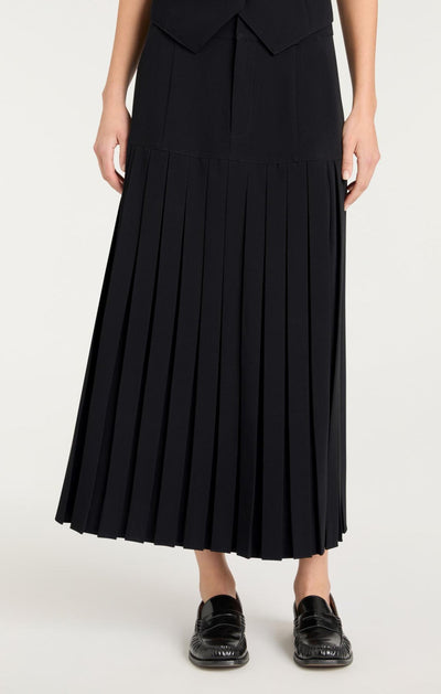 Crepe Bane Skirt in Black-Cinq A Sept-Tocca Finita
