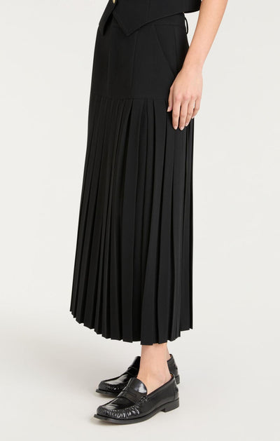 Crepe Bane Skirt in Black-Cinq A Sept-Tocca Finita