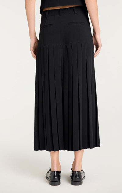 Crepe Bane Skirt in Black-Cinq A Sept-Tocca Finita