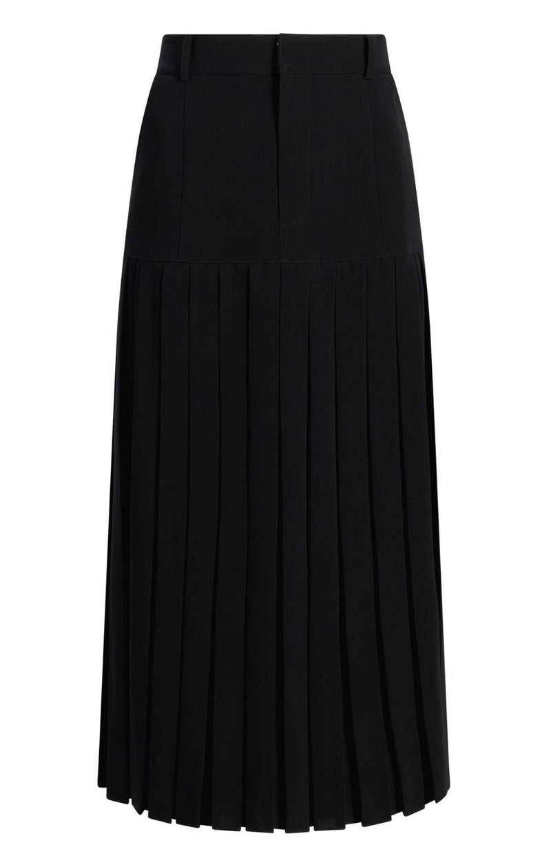 Crepe Bane Skirt in Black-Cinq A Sept-Tocca Finita