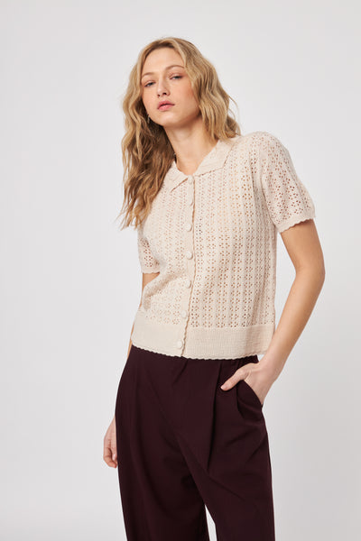 Crew Pearl Blush Sweater-John & Jenn-Tocca Finita