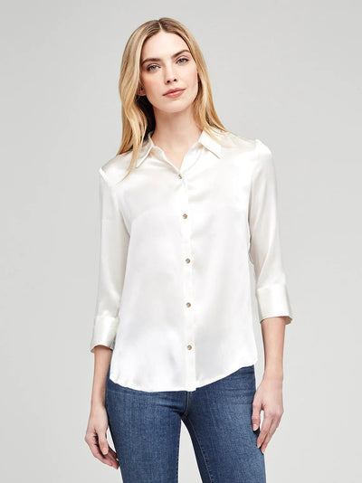 Dani 3/4" Sleeve Blouse by L'agence-L'Agence-Tocca Finita