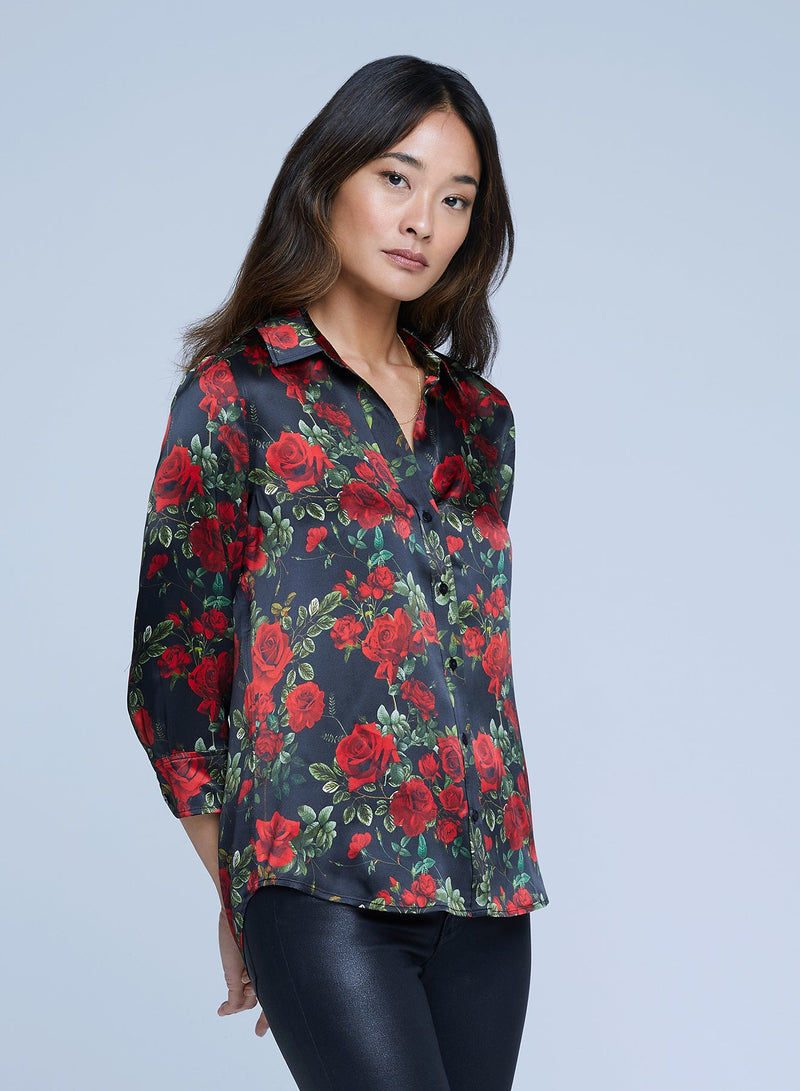 Dani 3/4" Sleeve Blouse by L&