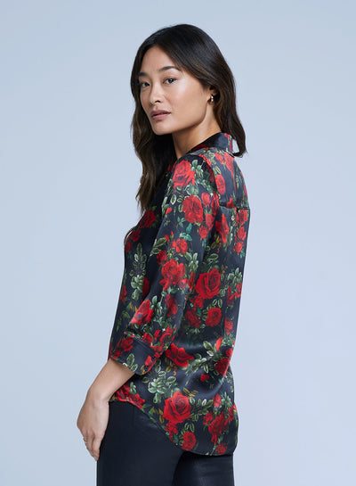 Dani 3/4" Sleeve Blouse by L'agence-L'Agence-Tocca Finita