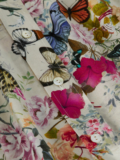 Dani Silk Blouse In Charonda Butterfly Blouse-L'Agence-Tocca Finita