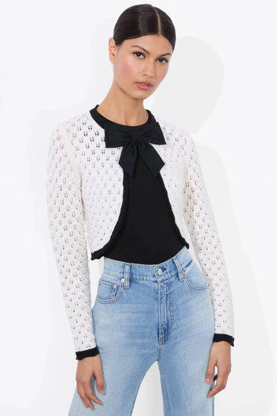 Dannie Shrug Bow Cardi-Alice & Olivia-Tocca Finita
