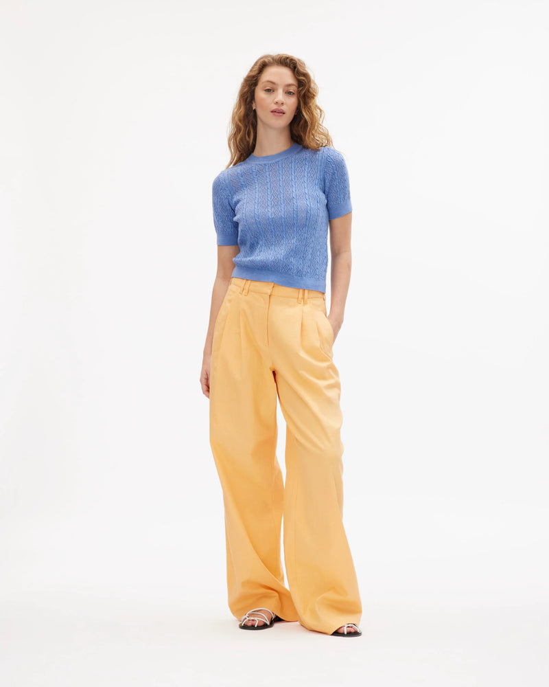 Diane Knit Top In French Blue-Tanya Taylor-Tocca Finita