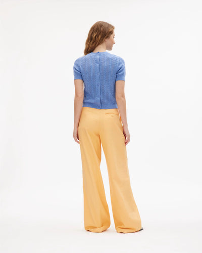 Diane Knit Top In French Blue-Tanya Taylor-Tocca Finita
