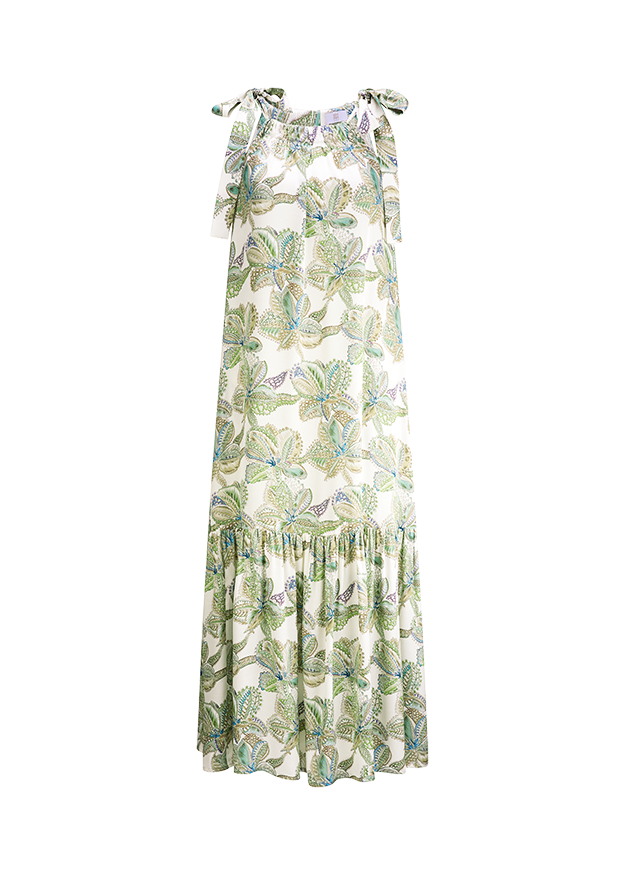 Dress With Desert Rose Print-Riani-Tocca Finita