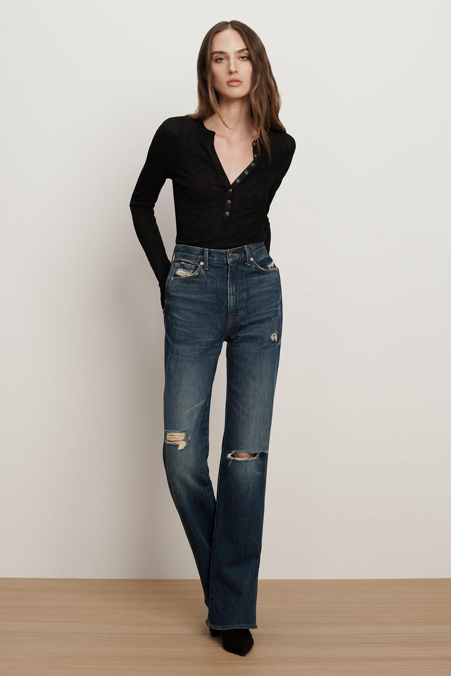 Dylan Straight-Leg Jean City Lights-Veronica Beard-Tocca Finita
