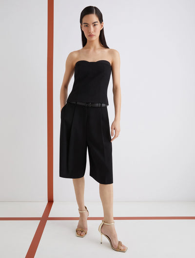 Envers Satin Corset Top Black-Marella-Tocca Finita