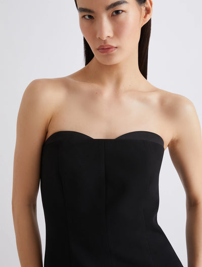 Envers Satin Corset Top Black-Marella-Tocca Finita