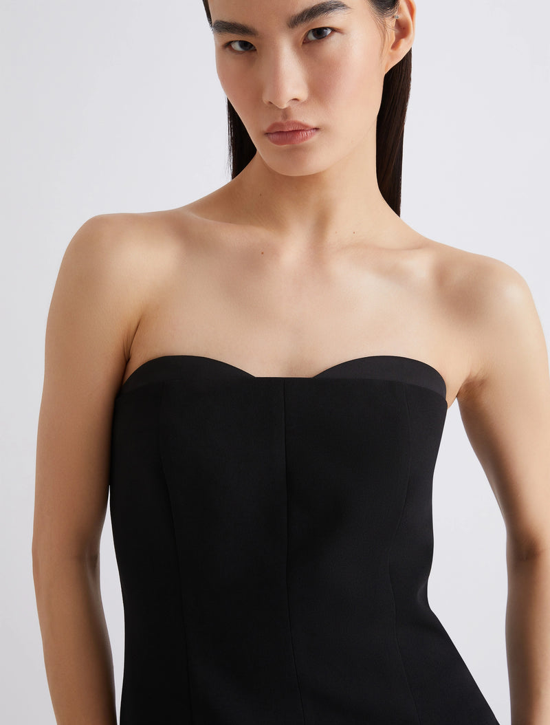 Envers Satin Corset Top Black-Marella-Tocca Finita