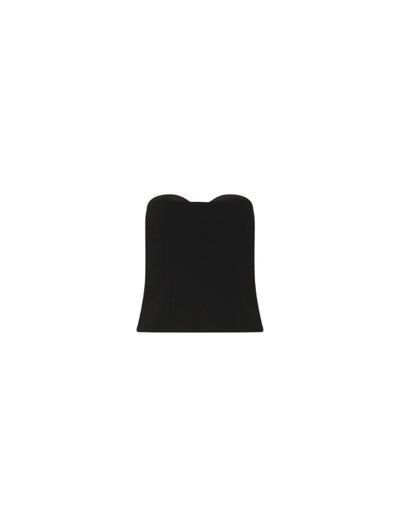 Envers Satin Corset Top Black-Marella-Tocca Finita