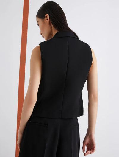 Envers Satin Gilet Black-Marella-Tocca Finita