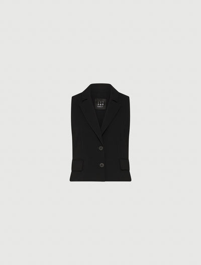 Envers Satin Gilet Black-Marella-Tocca Finita