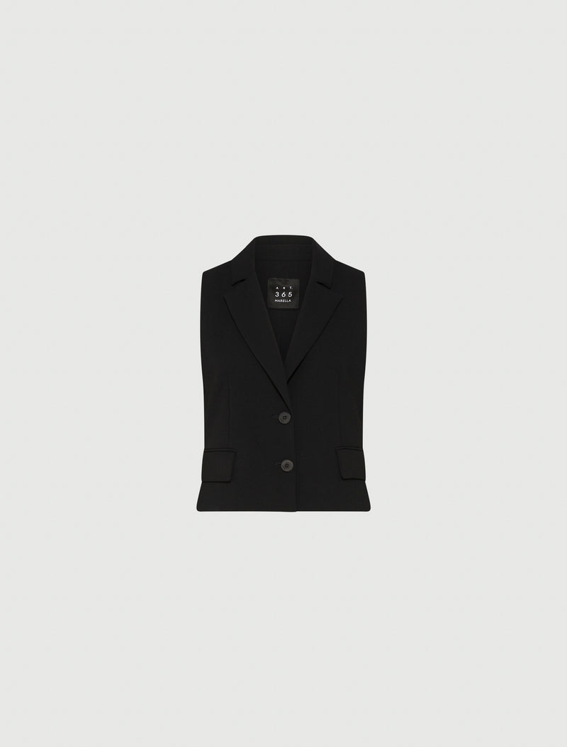 Envers Satin Gilet Black-Marella-Tocca Finita