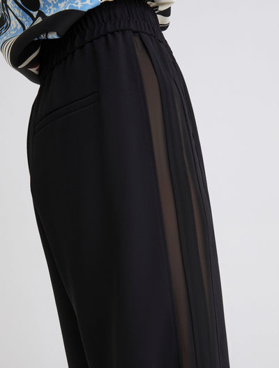 Envers Satin Trousers Black-Marella-Tocca Finita