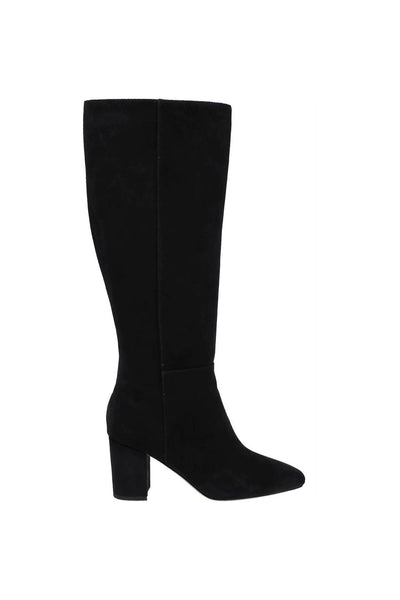 Eugenie Block Heel Boot Black Suede-L'Agence-Tocca Finita