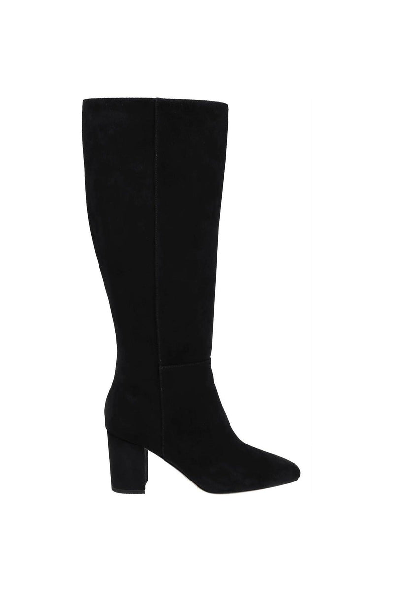 Eugenie Block Heel Boot Black Suede-L&