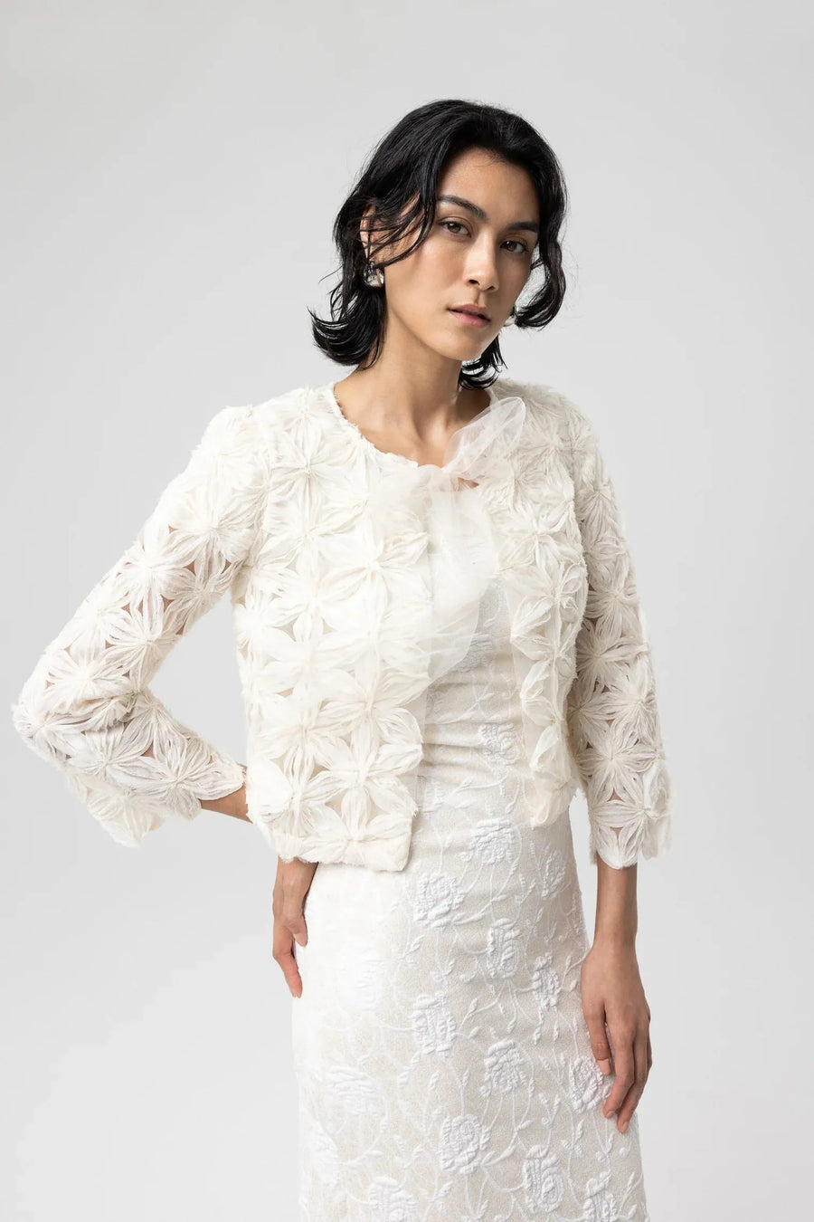 Eva Tulle Jacket-Nadya Tote-Tocca Finita
