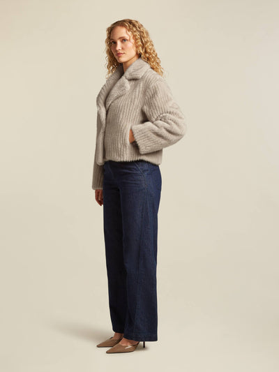 Fallony Short Coat Chinchilla-Beaumont Coats-Tocca Finita