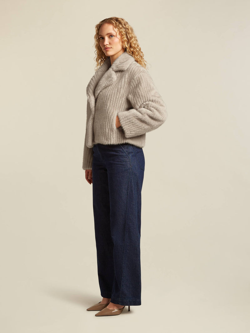 Fallony Short Coat Chinchilla-Beaumont Coats-Tocca Finita