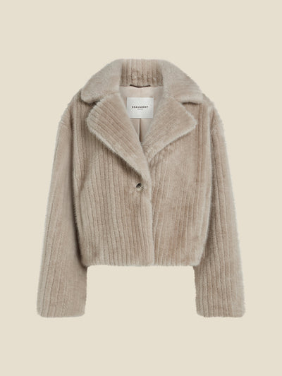 Fallony Short Coat Chinchilla-Beaumont Coats-Tocca Finita