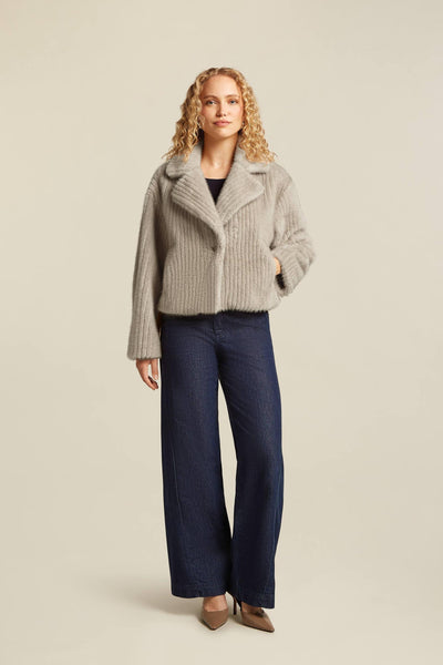 Fallony Short Coat Chinchilla-Beaumont Coats-Tocca Finita