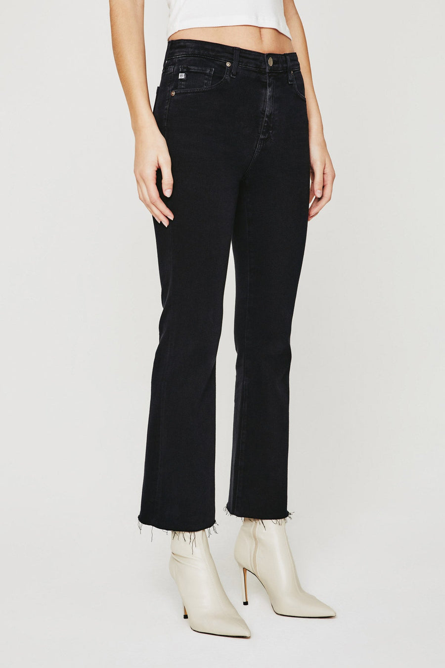 Farrah Boot Crop Sulfur Black-AG Jeans-Tocca Finita