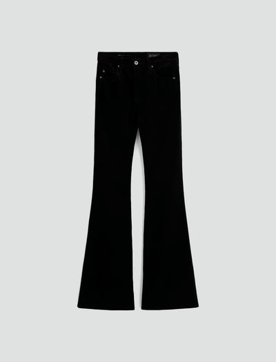 Farrah Boot Velvet Super Black-AG Jeans-Tocca Finita