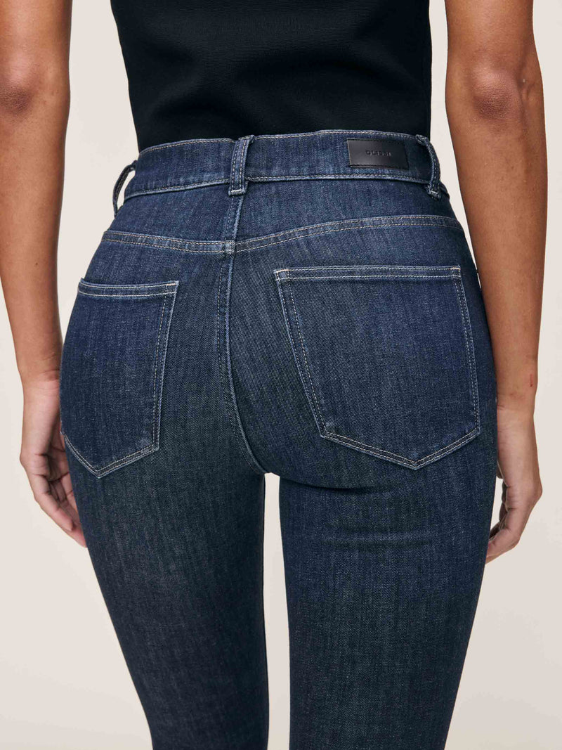 Farrow Skinny High Rise Instasculpt™ Ankle Jean Crescent Harbour-DL1961-Tocca Finita