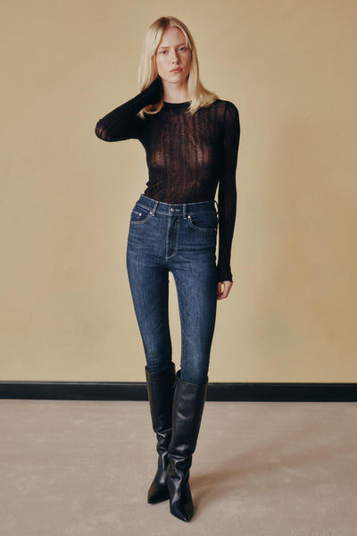 Farrow Skinny High Rise Instasculpt™ Ankle Jean Crescent Harbour-DL1961-Tocca Finita